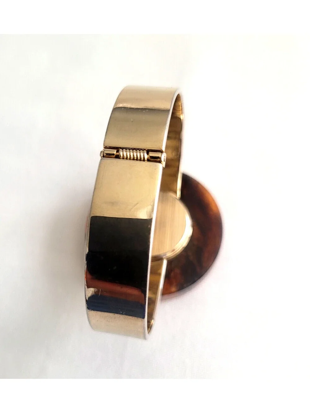 Vintage Marcel Boucher Amber Lucite Cuff Bracelet Watch 17 Jewels Parts Repair
